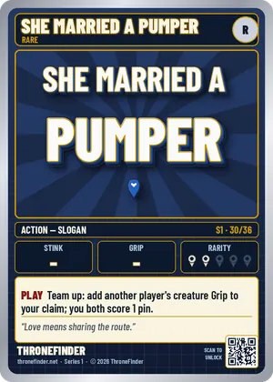 Card #30: She Married a Pumper