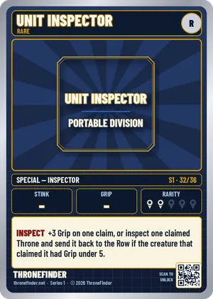 Card #32: Unit Inspector